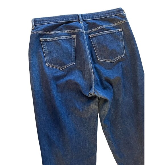 Lane Bryant Venezia Straight Jean 100% cotton cropped ankle dark wash high rise - Picture 4 of 6